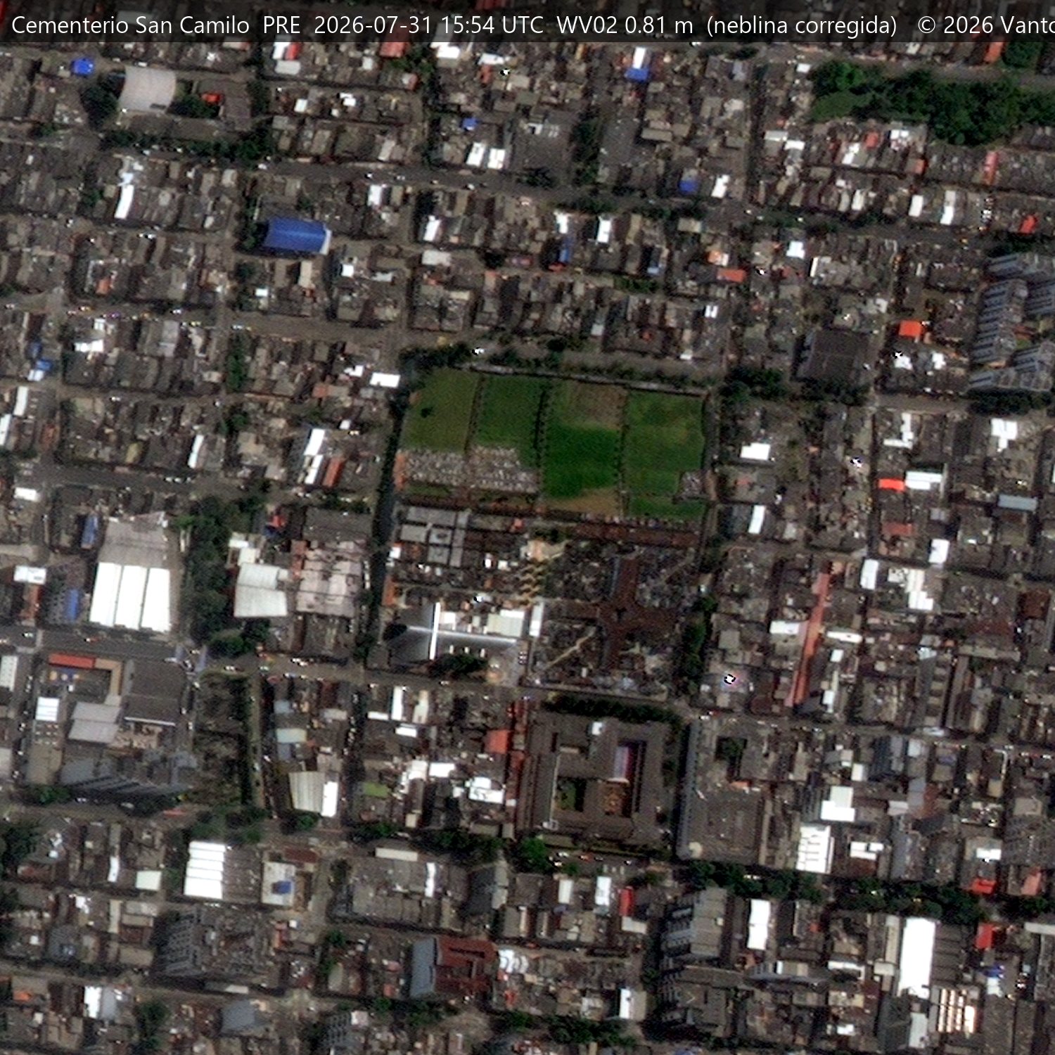 Cementerio San Camilo, 31 de julio de 2026